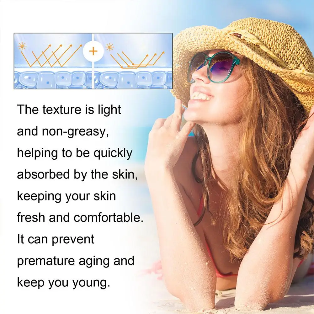 Sunscreen SPF 100 Waterproof Sunscreen Lotion Face Body Anti-Aging Sunscreen Cream UV Protector Concealer Moisturizing Skin Care