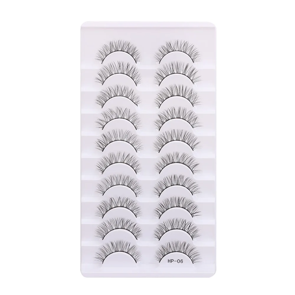 Beauté pleine bande Faux cils naturel longs dramatiques Faux cils à la main sans cruauté 3D Faux vison cils Extension de cils