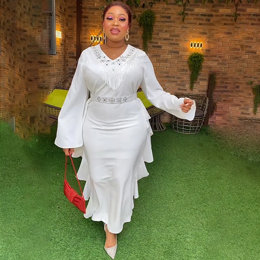 

African Women Plus Size Evening Dresses Wedding Party Long Luxury Gown Bodycon Dress Dashiki Ankara Abaya Kaftan Ladies Clothing