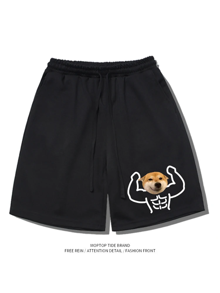 

Mr. WH Fun Спортивные свободные тонкие мужские рта Летние новые повседневные брюки Sle Bla Молодежные активные брюки из полиэстера и волокна Qui Dry