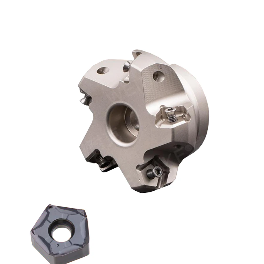 Imagem -05 - Disco de Fresa Mfpn66050r4t 063r5t 080276t Cnc Plano Fresagem Rápida Alimentação Aberta Áspera Pnmu Inserções Indexáveis de Dupla Face