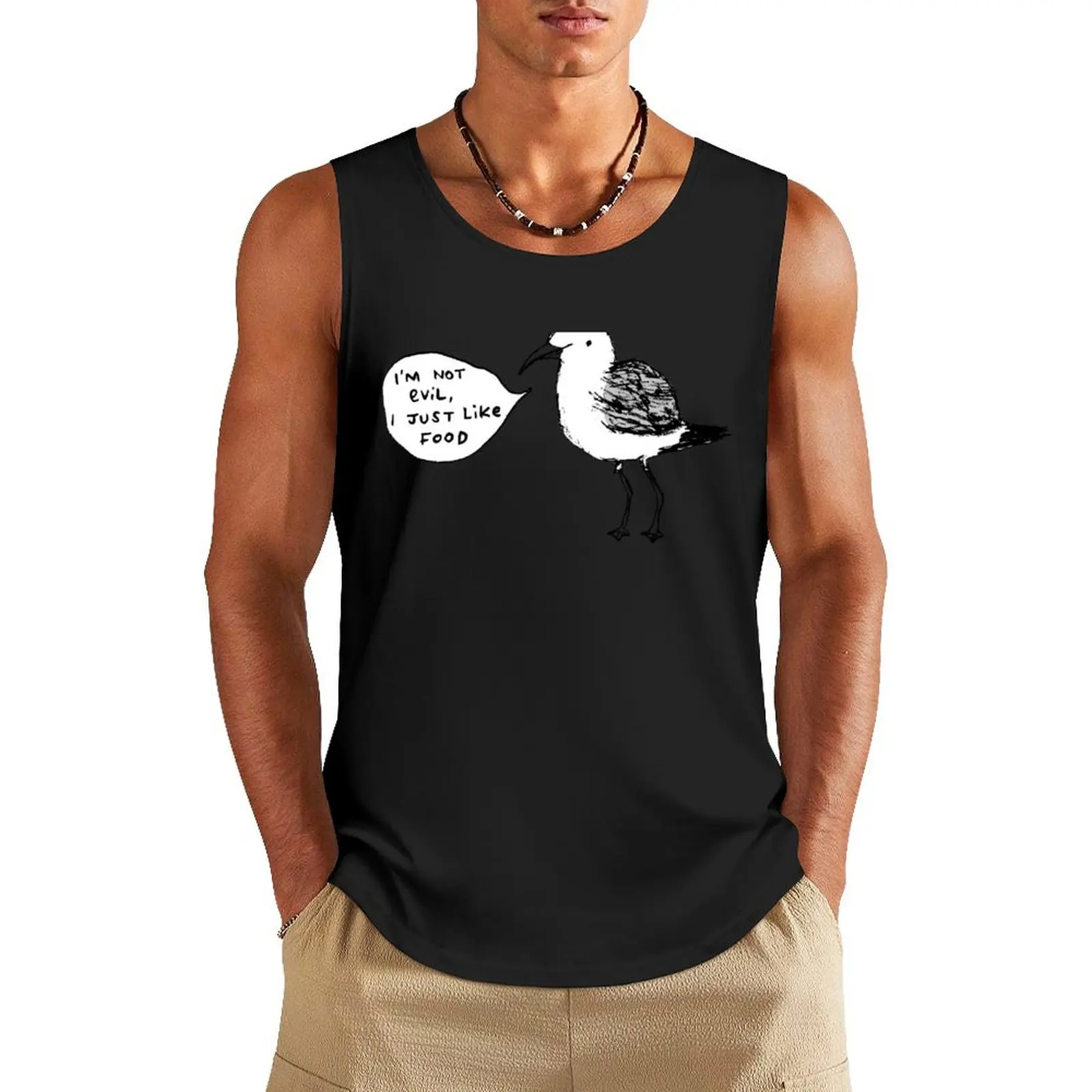 Seagulls Aren't Evil Tank Top Men's gym articles Clothing gym clothes man fitness mens gym clothes