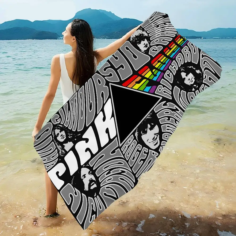 Band P-Pink F-Floyd Microfiber Beach Towel Absorbent Quick Dry Soft Yoga Swimming Resort Mountain Climbing Towel
