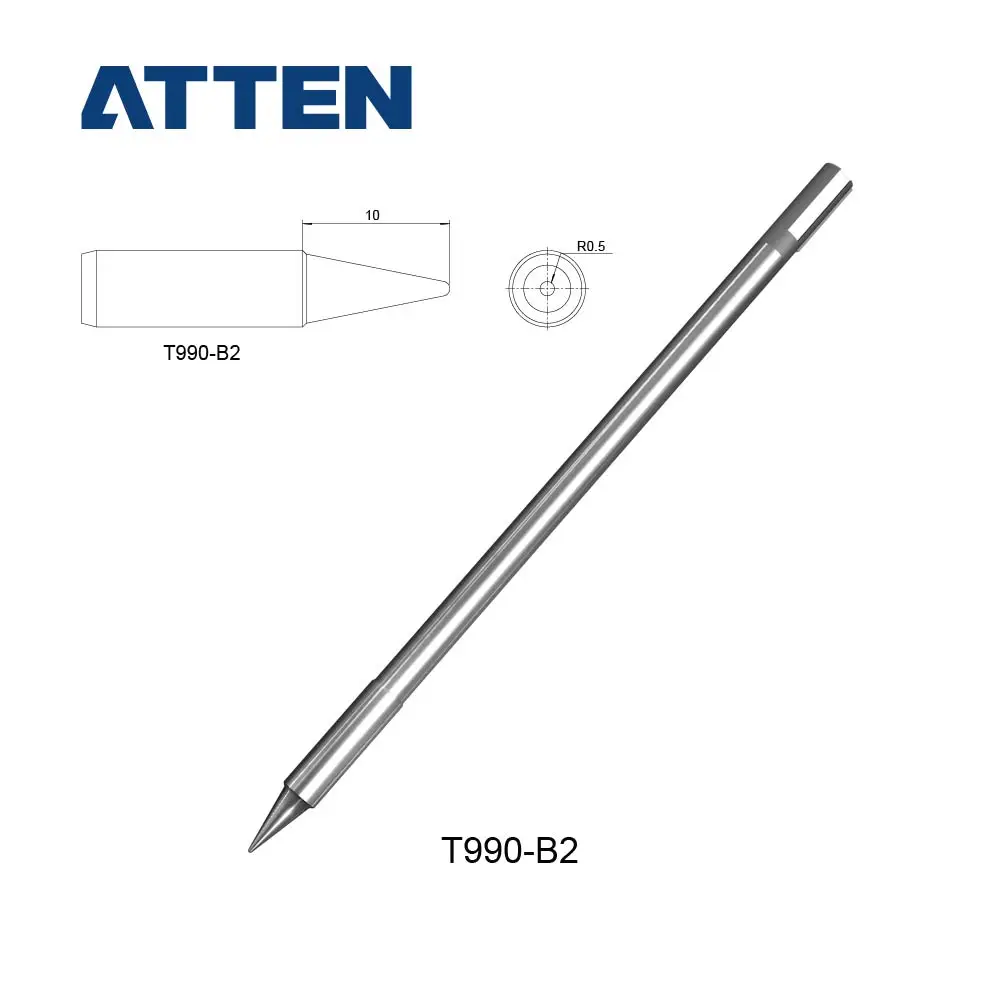 Original ATTEN ST-990 ST-8602D Lead Free Solder Station Integrated Heating Core Electric Welding Head Solder Iron Tips B/C/D/I/K