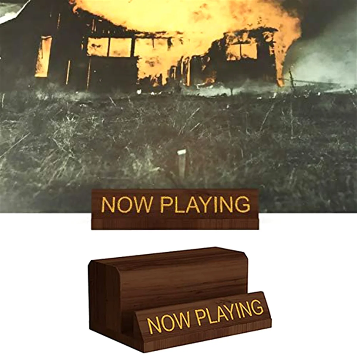 Sekarang bermain catatan vinil berdiri tempat rekaman vinil kayu tampilan tempat penyimpanan rekaman berdiri untuk album aksesoris berputar