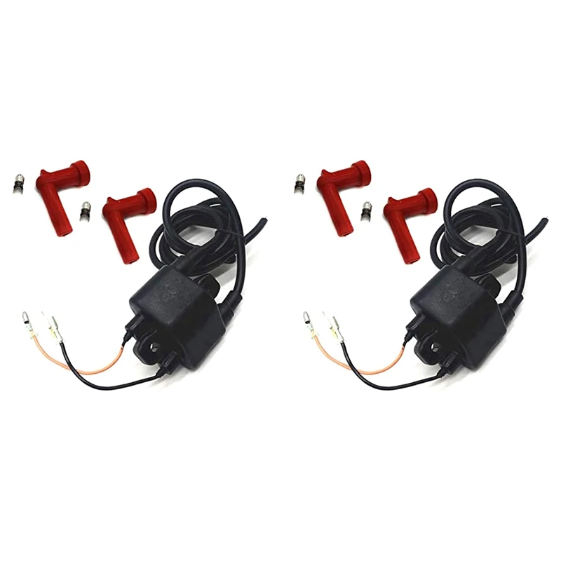 2X Ignition Coil Outboard For Mercury/Mariner 339-859738T1 825101A2 95188T 40 55HP