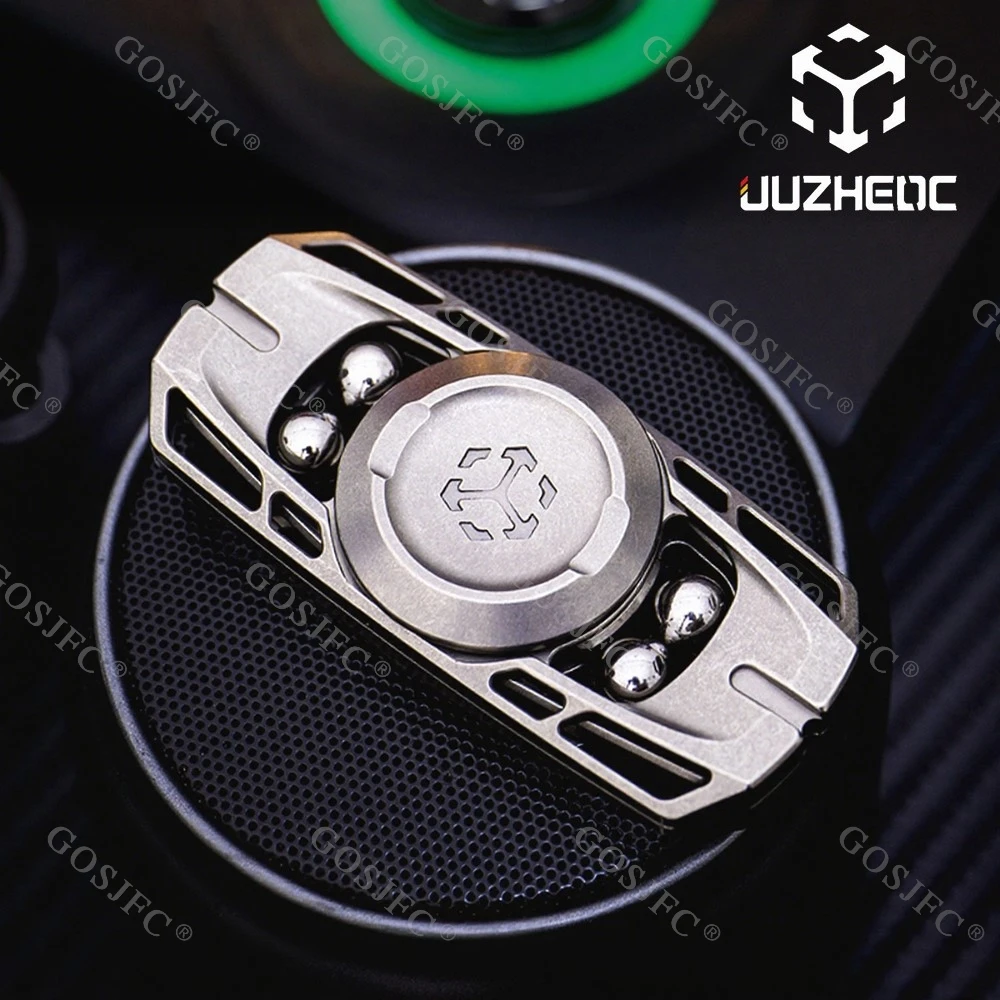 JUZHEDC LINGYIN diapason à deux lames Fidget Spinner métal anxiété jouets Fidget jouets pour adultes Gadgets accessoires de bureau