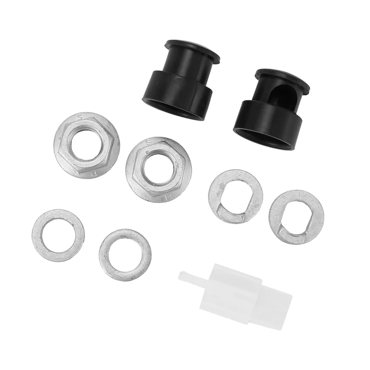 E-Bike Electric Bicycle Hub Motor Axle M12 Front Lock Nut /Lock Washer /Spacer /Nut Cover with 12mm Shaft