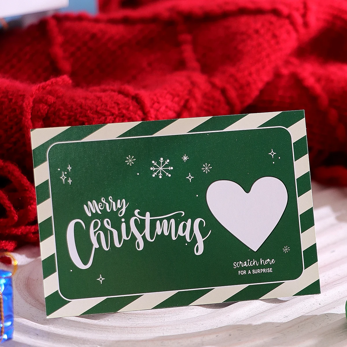 10 Stück/20 Stück Kreative Glückskarten zum Thema Frohe Weihnachten, Niedliche Weihnachts-Grußkarten mit Überraschungselementen – Detail 7