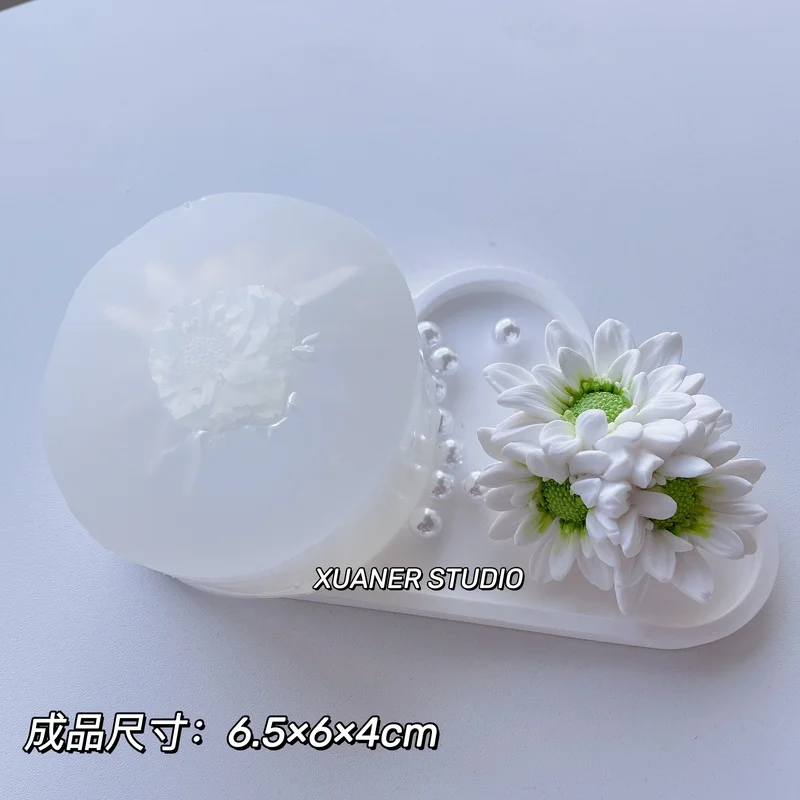 3D Flower Aromatherapy Plaster Mold New Flower Shape Chrysanthemum Mold Diy Silicone Mold Sugarcraft Moulds Silicon Mold Tools