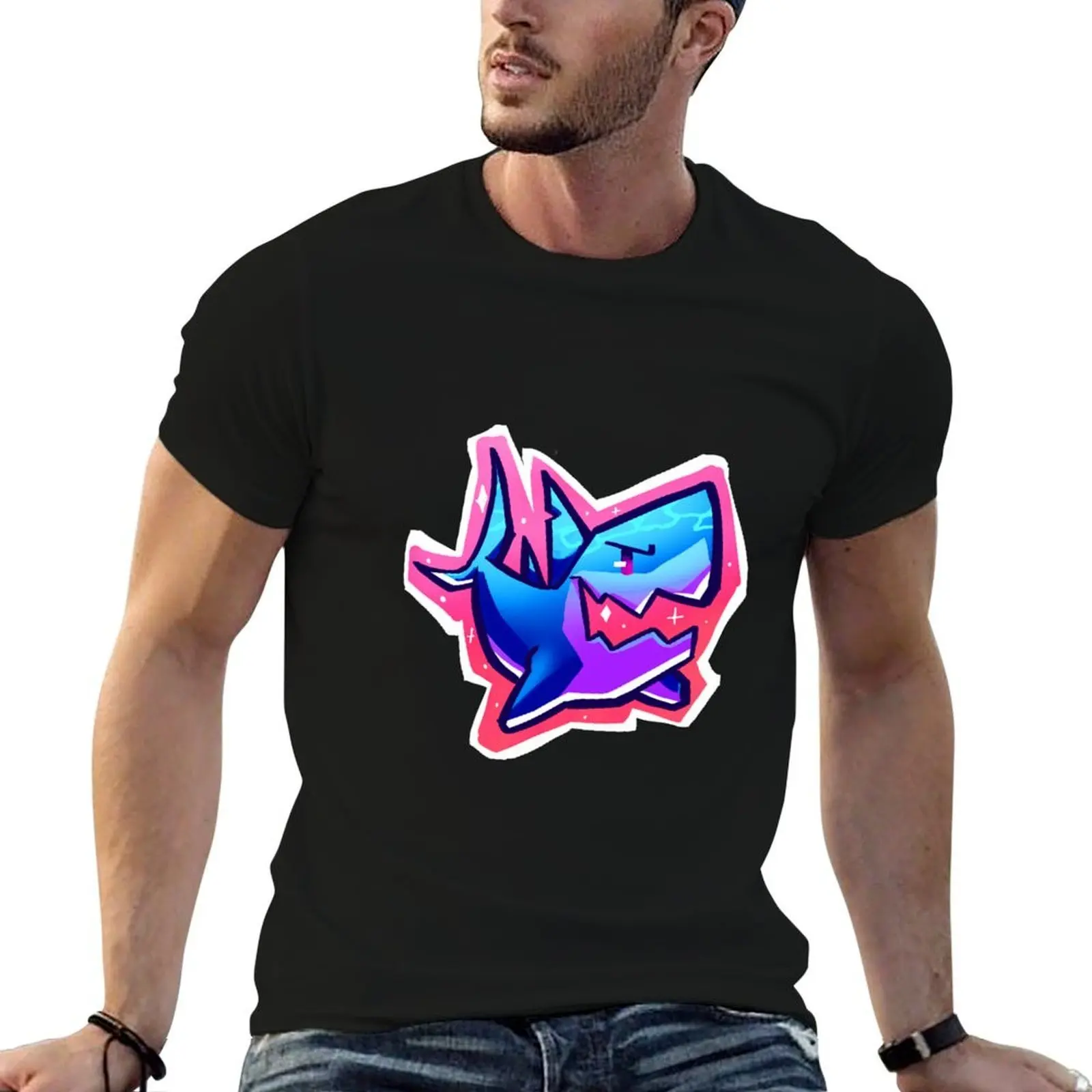 Shark! Shirt T-Shirt funny t shirts man t shirts for man pack cotton t shirt for man T-shirt