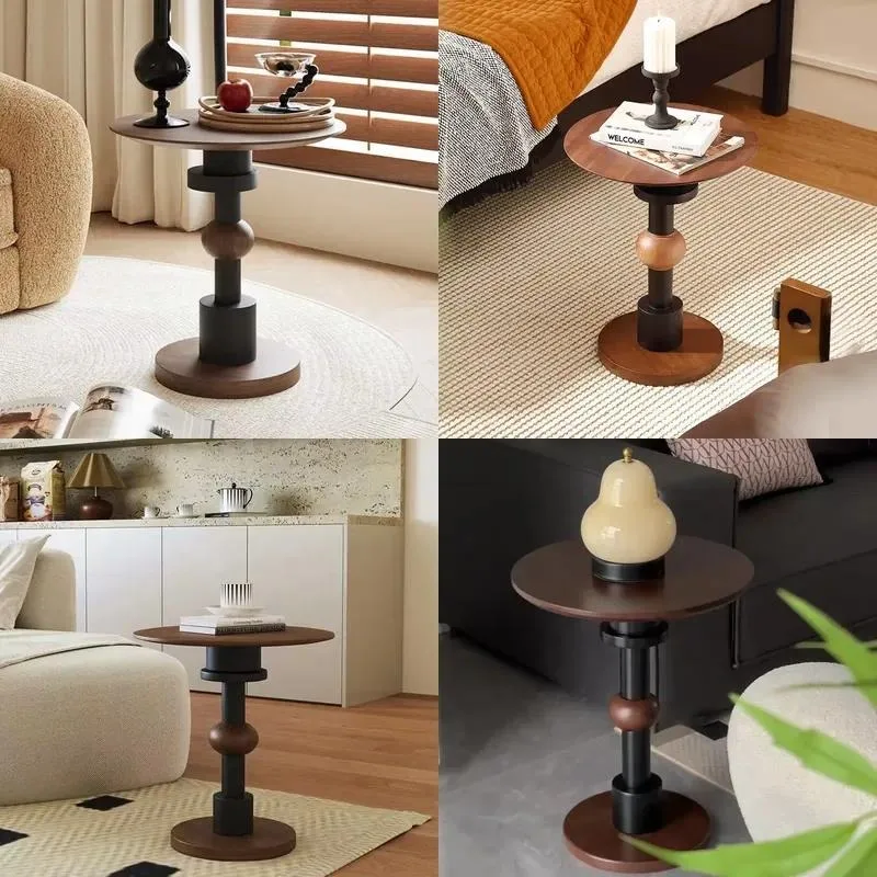 Modern Solid Wood Leisure Side Table Reception Coffee Table Design Hotel Sofa Coffee Table Furniture