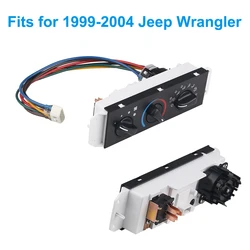For Jeep Wrangler TJ 1999-2004 1 Set HVAC Heater Control Panel with Blower Motor Switch Climate Control 55037473AB BL101 HS-373