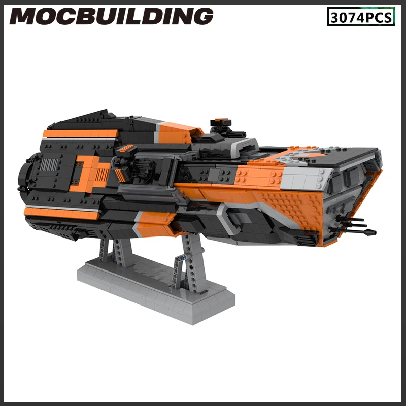 

MOC Building Blocks Patrol Destroyer Space Ship Corvette Frigate Battleship Modular Model DIY Bricks Gifts Birthday Present