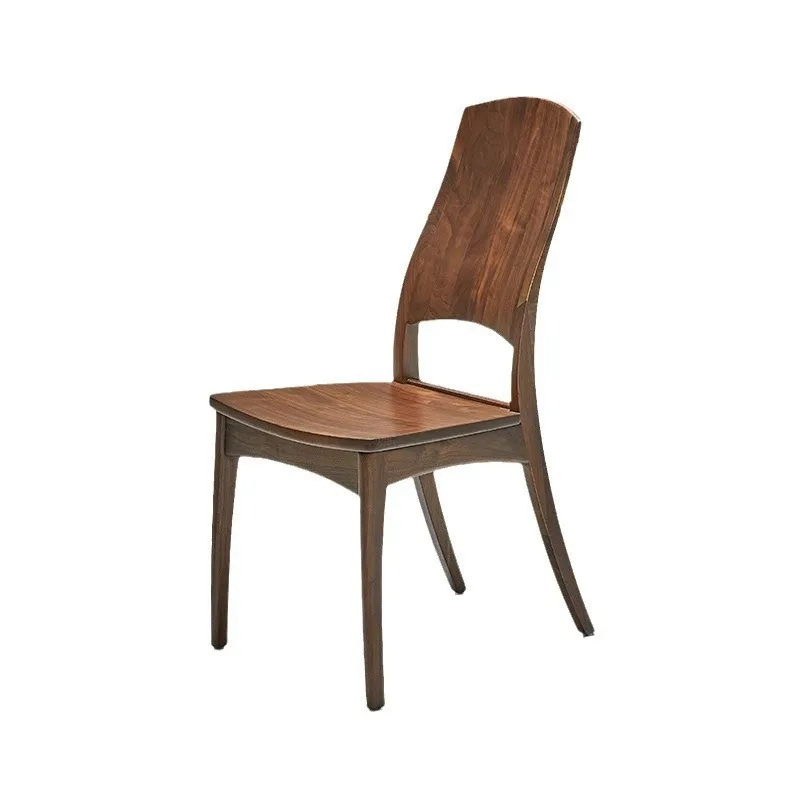 

Customizable North American all-solid wood dining chair Nordic home backrest light luxury
