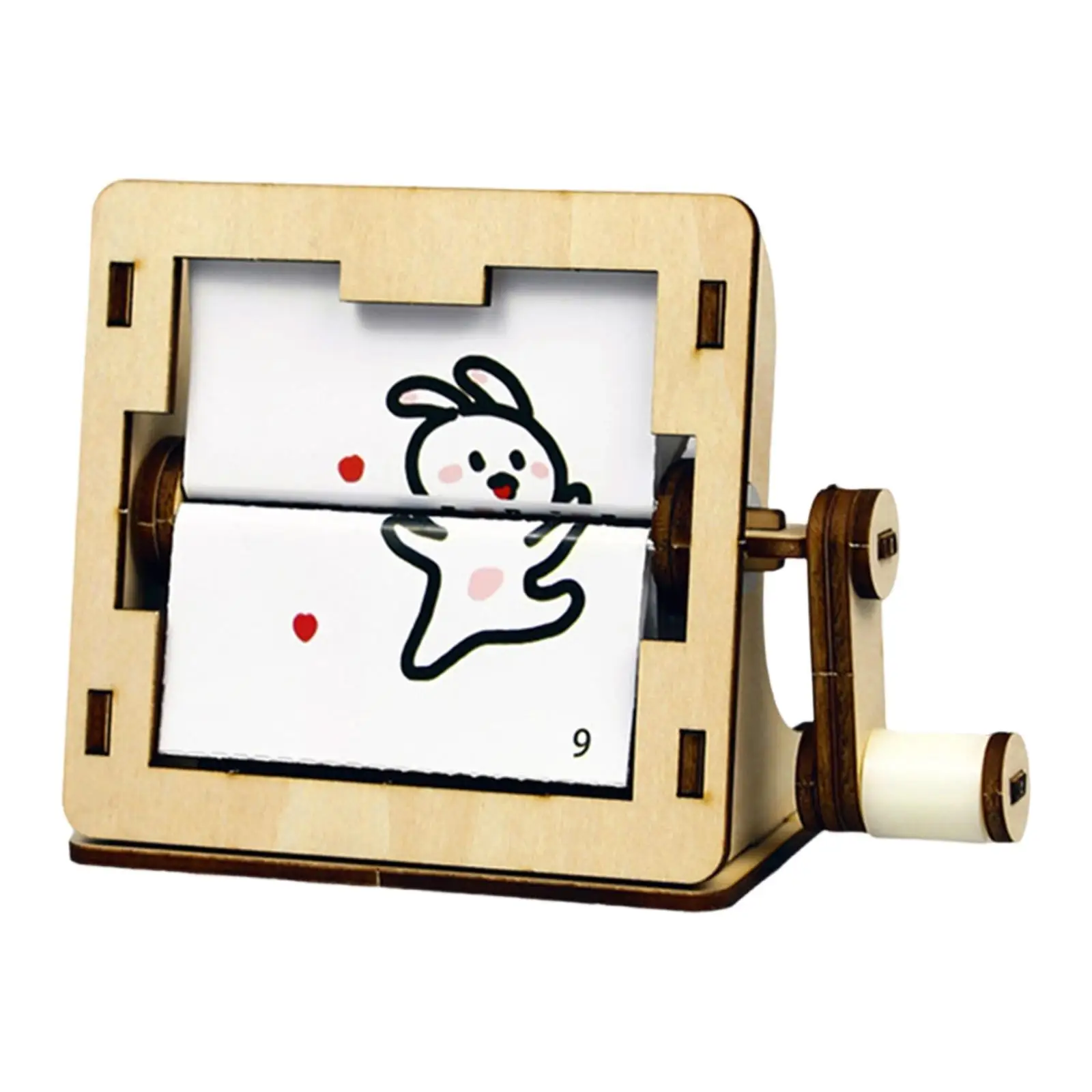 

DIY Hand Cranked Animation Machine Model Kit,Wood Building Project ,Science Experiment,for Boys Girls,