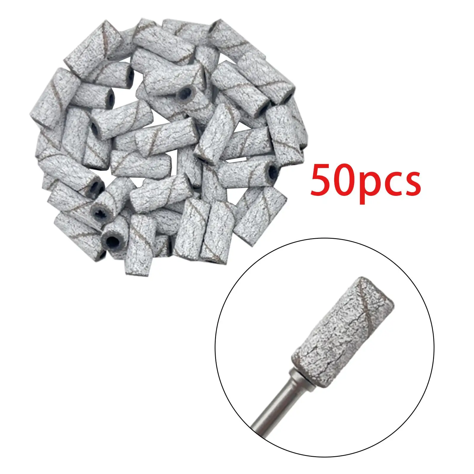 50 قطعة مسمار الرملي العصابات هلام البولندية مانيكير مزيل ملحق دائم مانيكير أداة ملحق ل 3.1 مللي متر ملف آلة الفتيات #4