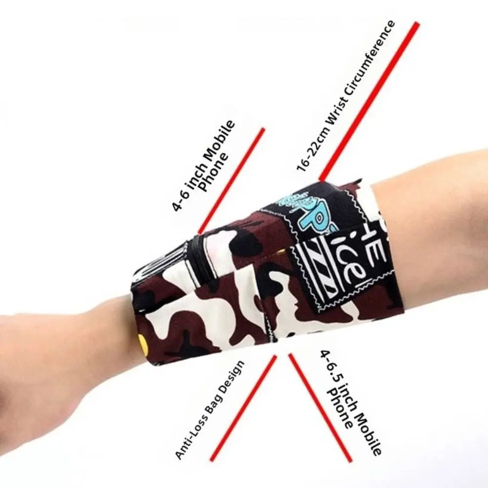 Sweatband Wrist Bag Badminton Sport Wrist Band Wristband Arm Bag Zipper Ankle Wrap Zipper Running Bags Wrist Wallet Pouch