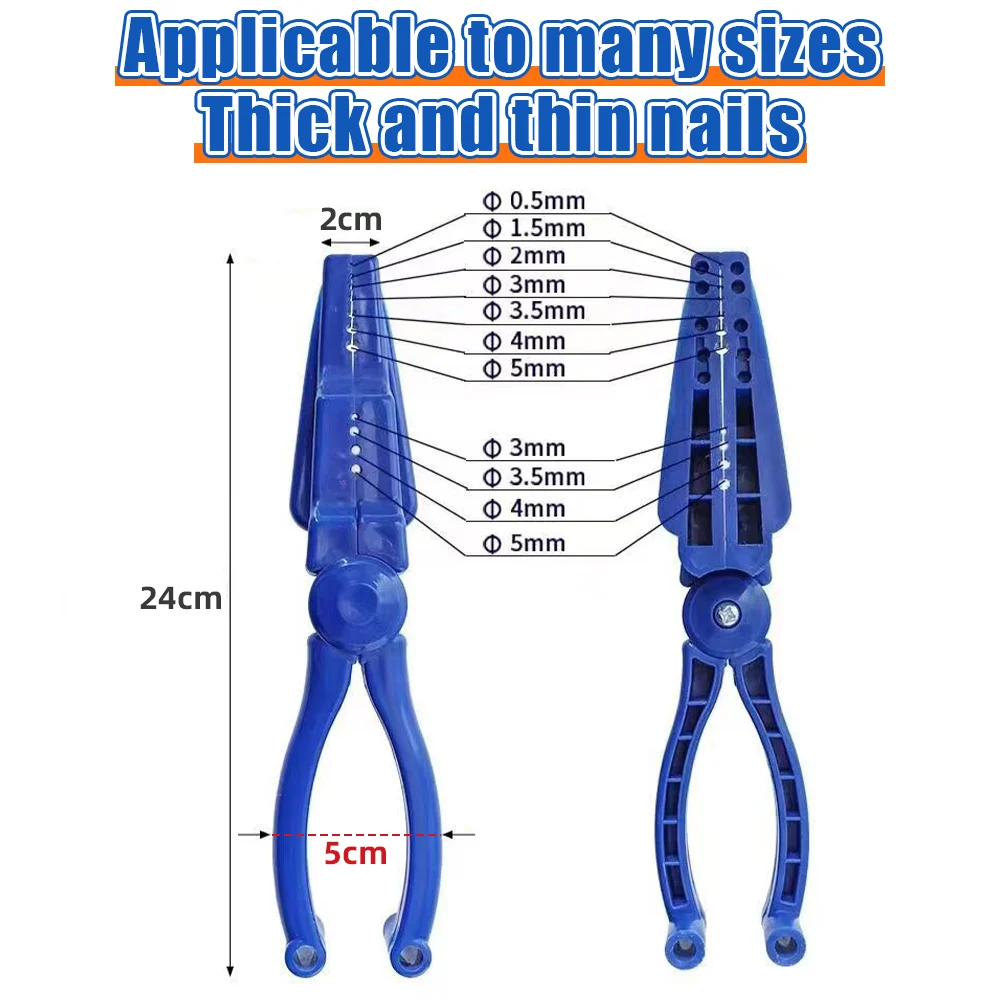 Nail Tool Safety Pliers Portable Safety Finger Protector, Nail Holder for Hammering, Easy to Position, Keep Your Fingers Safe