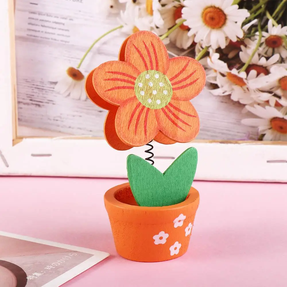 Ремесленные офисные принадлежности, подставка для фотографий, подставка для фотографий, держатель для фотокарточек, папка для фотографий в горшке, держатель для цветочных заметок, настольный держатель для заметок