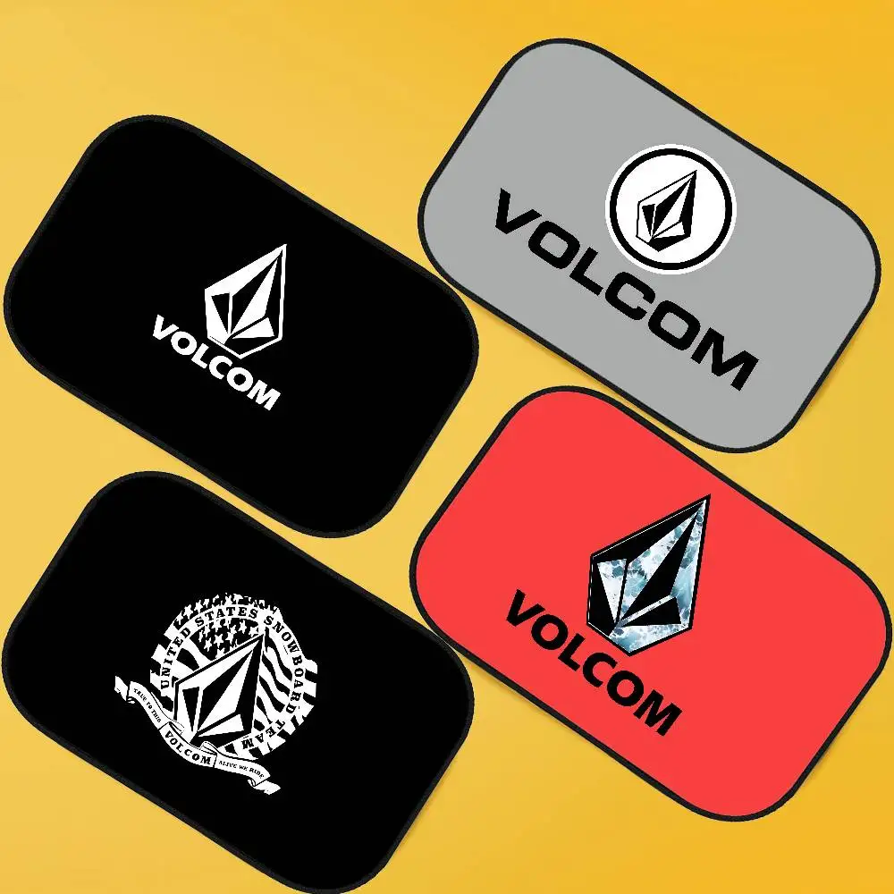 

Солнцезащитный козырек с логотипом V-Volcom для бокового окна автомобиля, электростатические шторы, защита от солнца для ребенка, 99,9% УФ-блокировщик