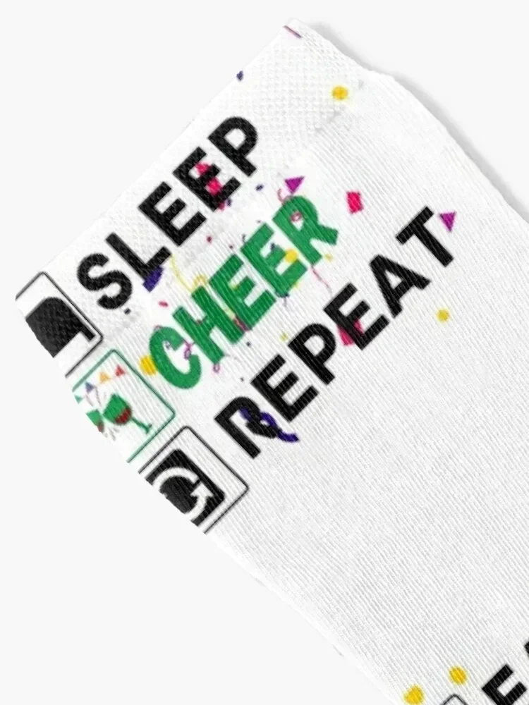 eat sleep cheer repeat Socks christmas gift christmass gift gift Socks Girl Men's