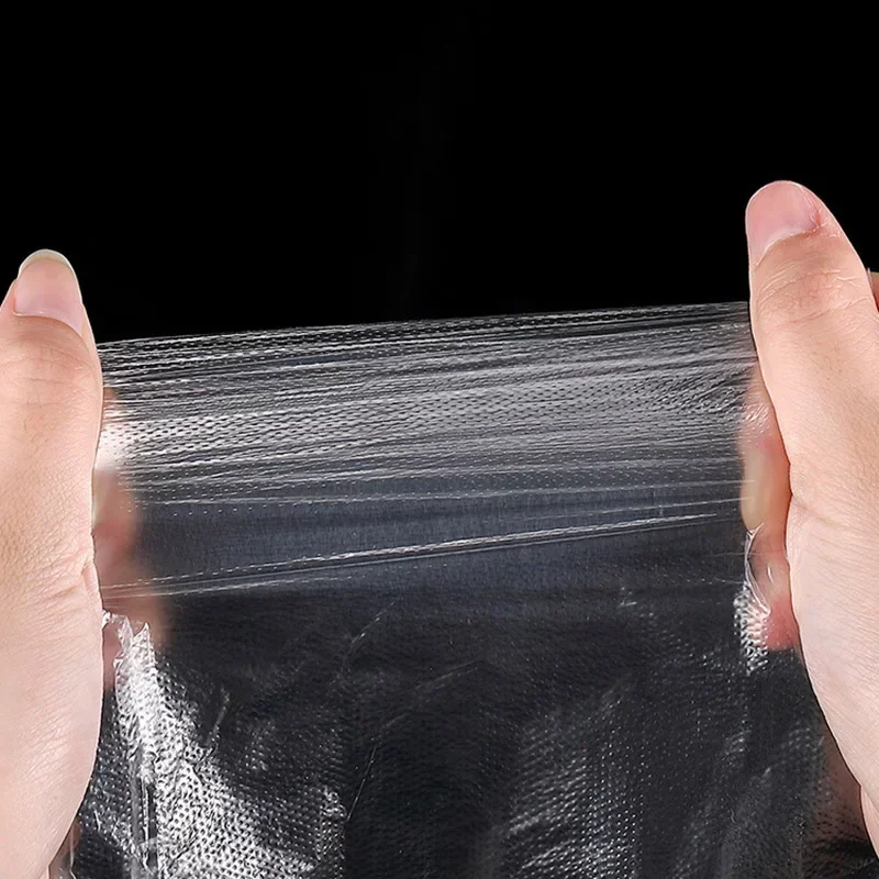100/200Pcs Plastic Large Disposable Polyethylene Clear Gloves Food Dealing Cooking Cleaning Kitchen Restaurant BBQ Accessory
