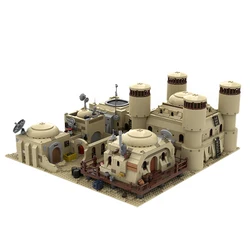 NEW Famous star Movie scene MOC Tatooine Secret Base model DIY creative ideas Children Toy Birthday Gift building blocks