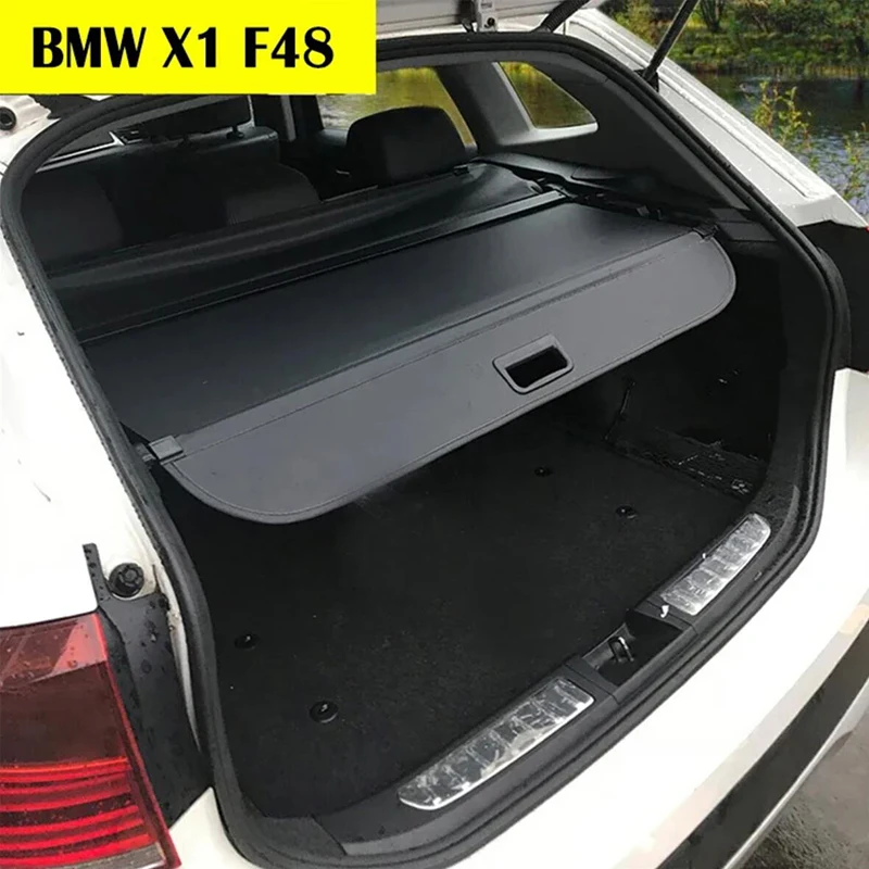 Rear Trunk Cargo Cover For BMW X1 F48 2016-2022 Shield Shade Curtain Partition Board Privacy Blinds Security Accessories