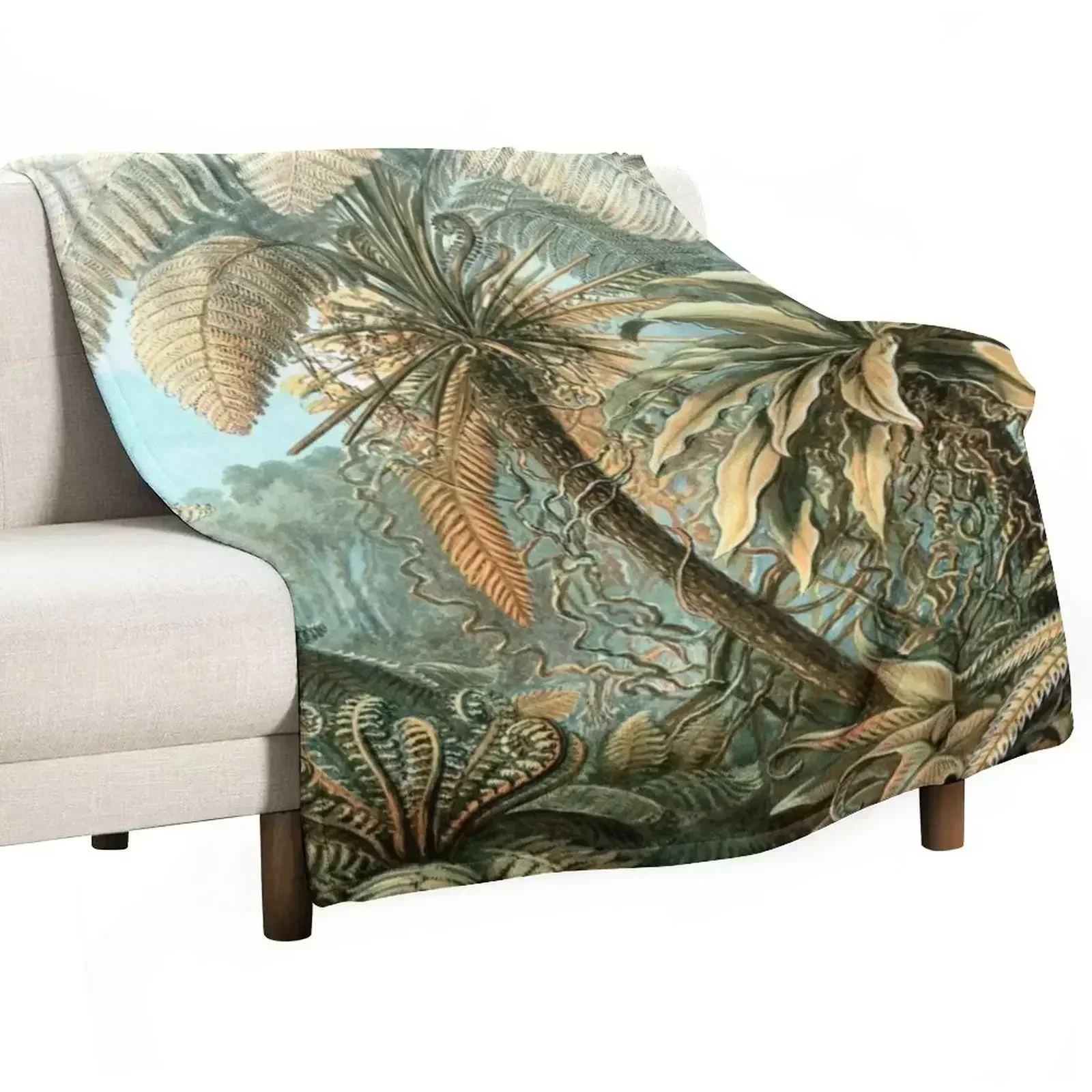 Haeckel Filicinae 92 Drawing Throw Blanket Polar Camping Sofa Throw Designers heavy to sleep Blankets