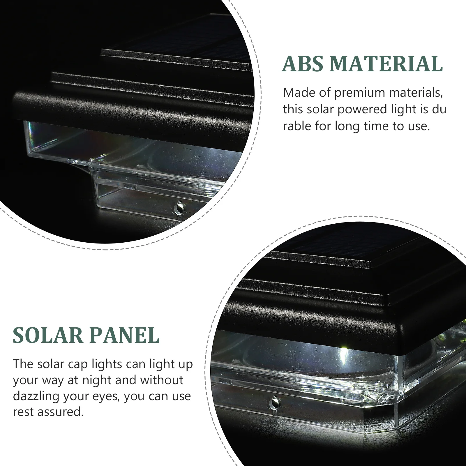 

Fence Post Lights Solar Powered 4x4 Post Cap Lights Outdoor Deck Patio Garden Light Posts for Outside Dusk to Dawn