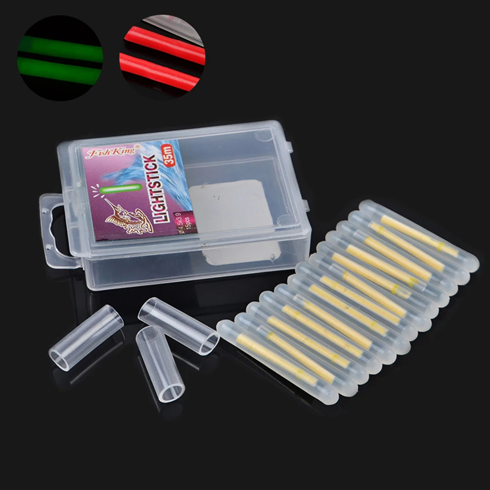 

Fishing accessories Chemical Light Dark Glow 4.5mmx39mm 15pcs/lot Fishing Light Stick Lightstick Fishing Float Fluorescent