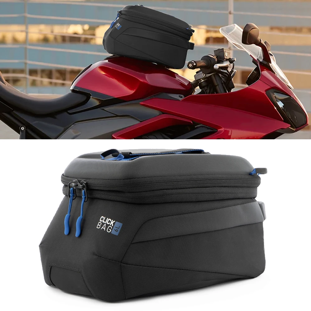 

Motorcycle Tank Bag Nylon Fuel Oil Tank Bag 6L Portable Card Phone Tool Bag Black For Daytona 660 Daytona660 2024 2025 2026