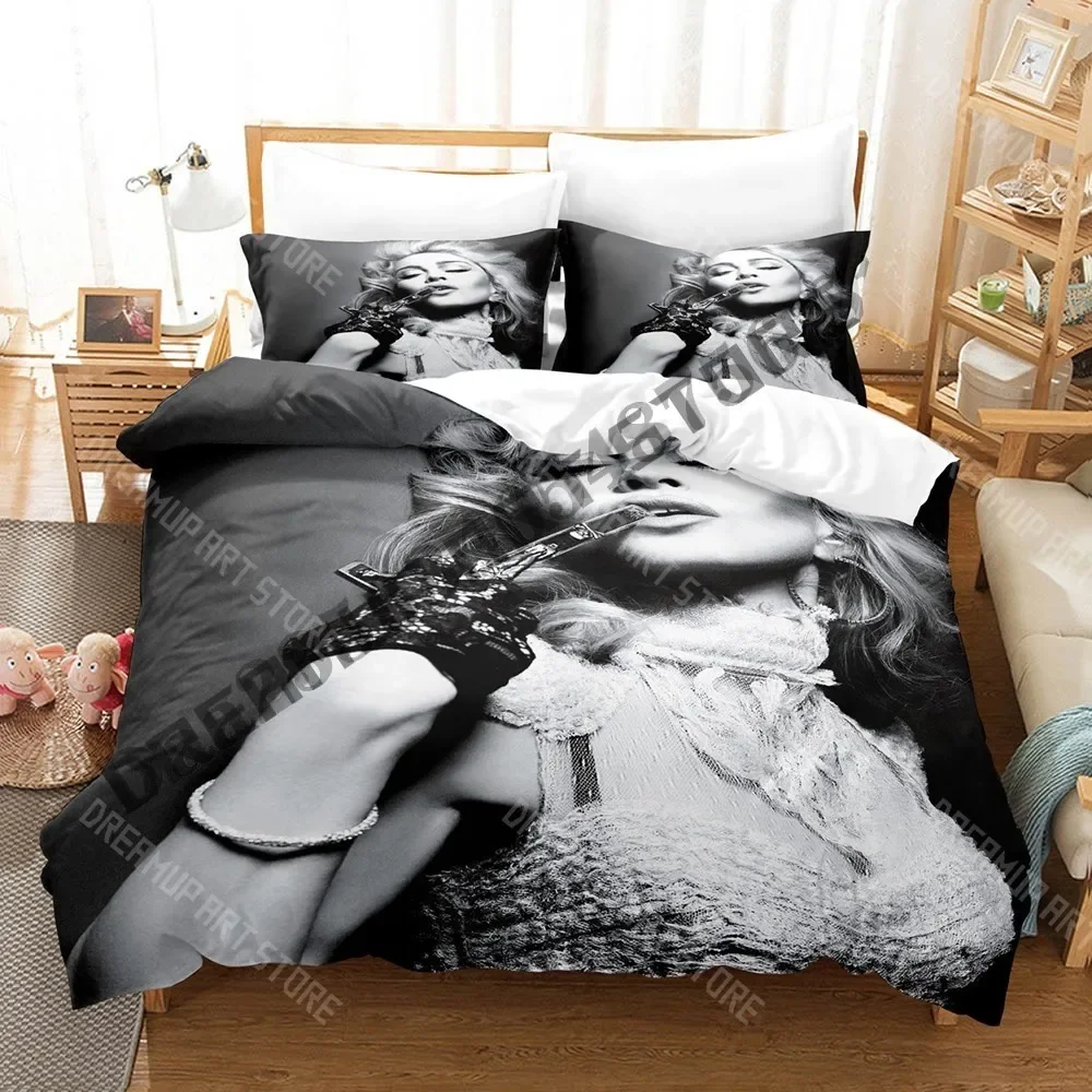 2026 3D Print Madonna Bedding Set Single Twin Full Queen King Size Bed Set Adult Kid Bedroom Duvetcover Sets Game Anime Bed Shee