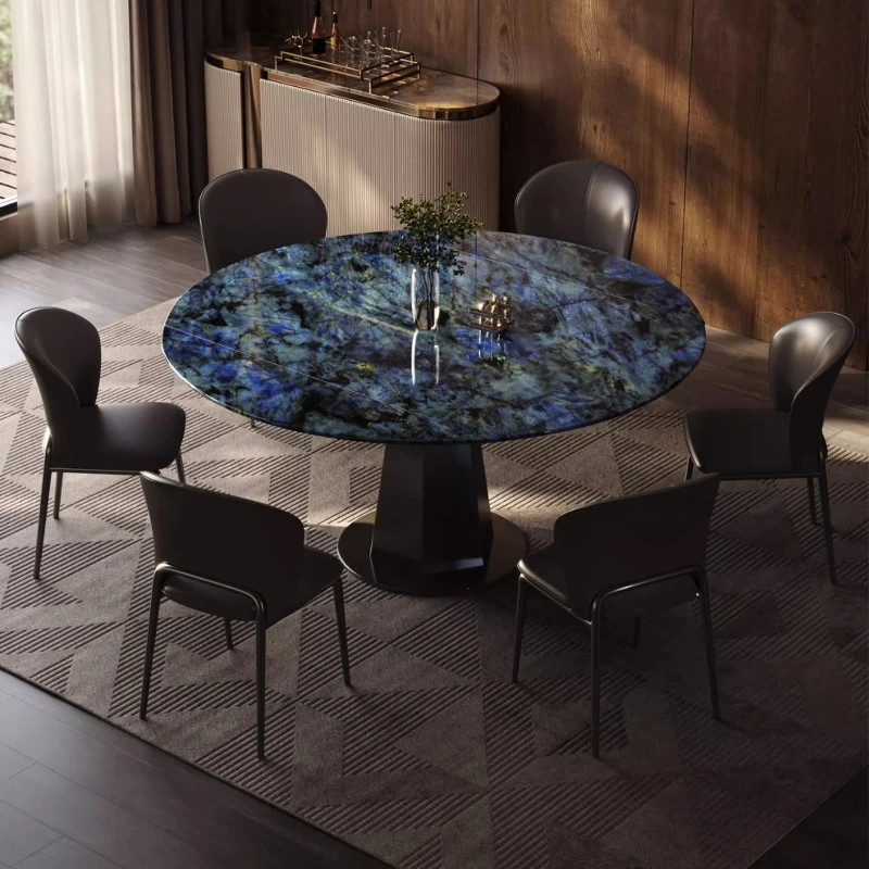

Marble Design Dining Table White Waterproof Round Living Dining Table Vase Kitchen Conjuntos De Sala De Jantar Home Furniture