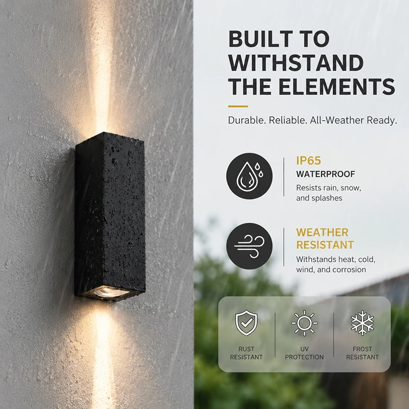 Modern Minimalist 12W LED Outdoor Wall Light Waterproof IP65 Up Down Narrow Beam Aluminum Porch Sconce Garden Lamp AC85-265V