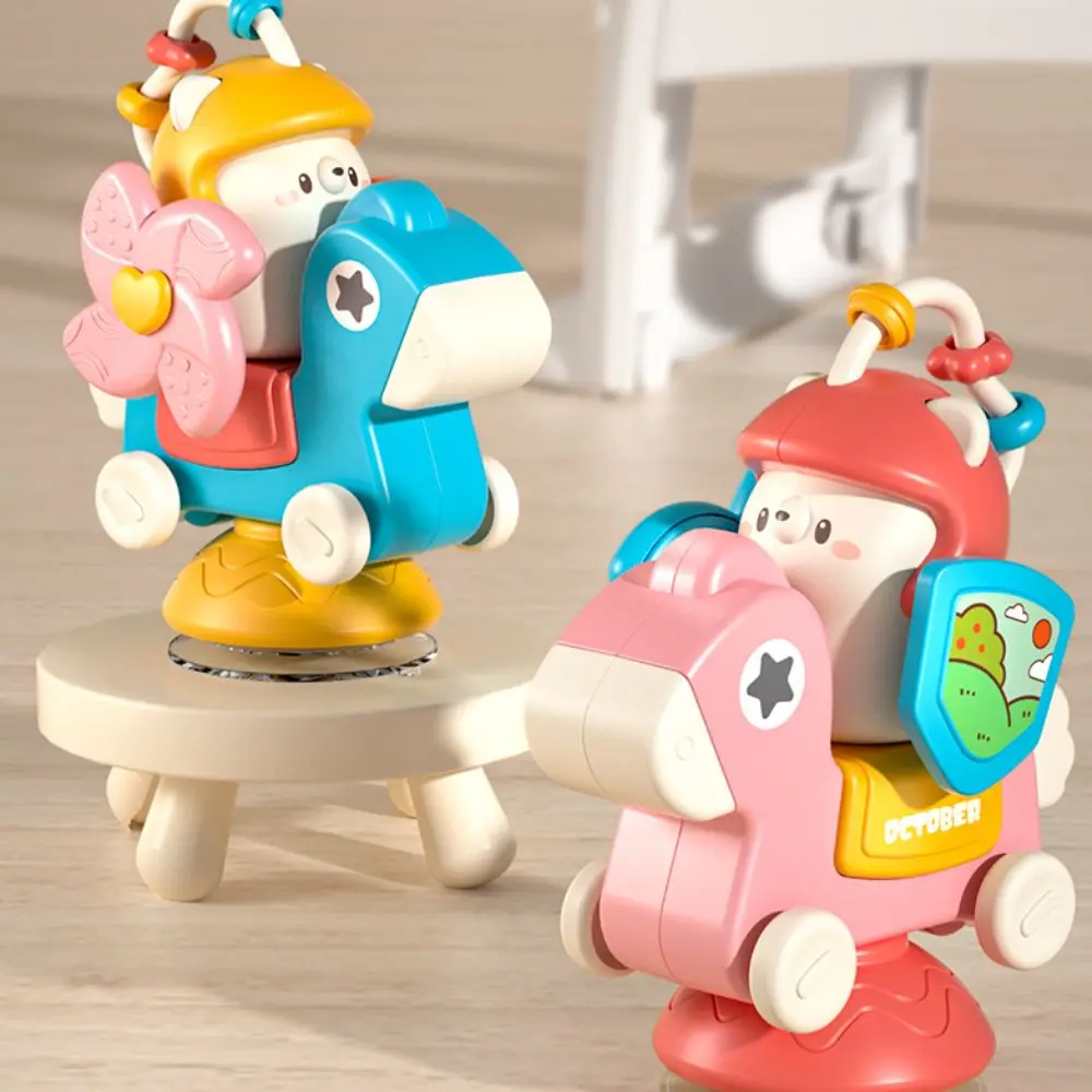 Puzzle With Suction Cups Carousel Suction Cup Toy Fixed Learning Gift High Chair Carousel Toy Creative Educational Boys