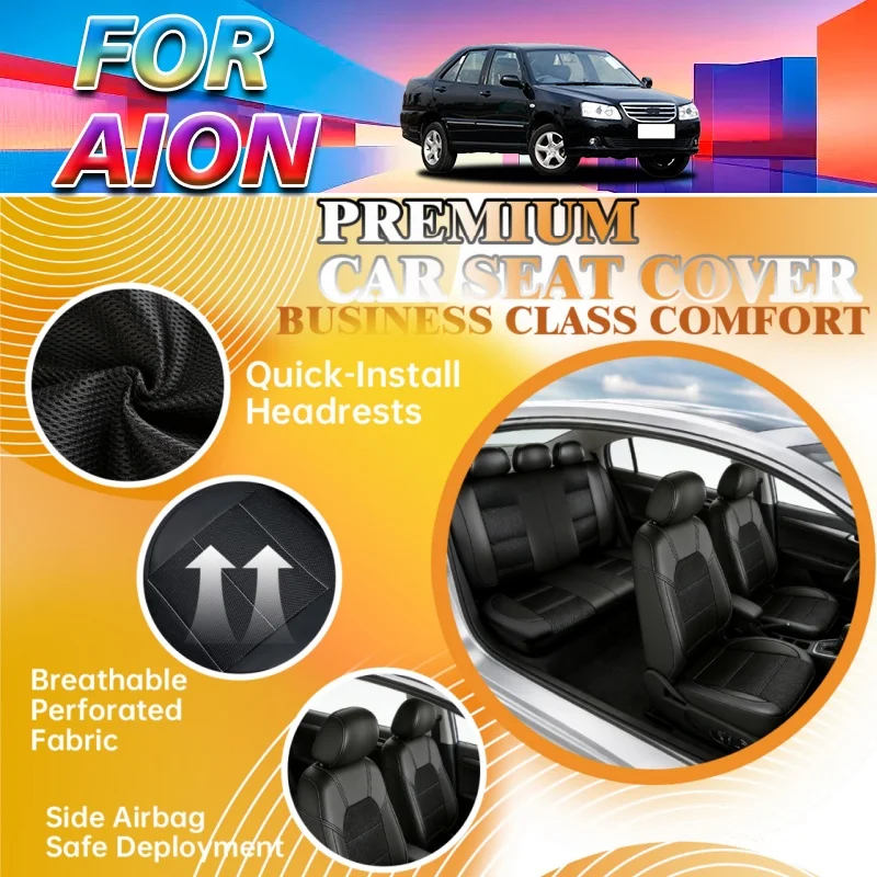 Breathable car seat cover For Aion Brand, breathable and ventilated, suitable for all seasons, suitable for long-distance use