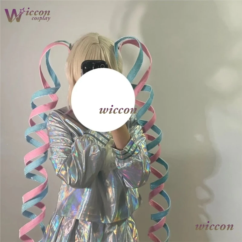 Needy menina overdose kangel cosplay peruca anjo-chan cabelo resistente ao calor cabelo sintético traje vestido roupas da menina personalizado
