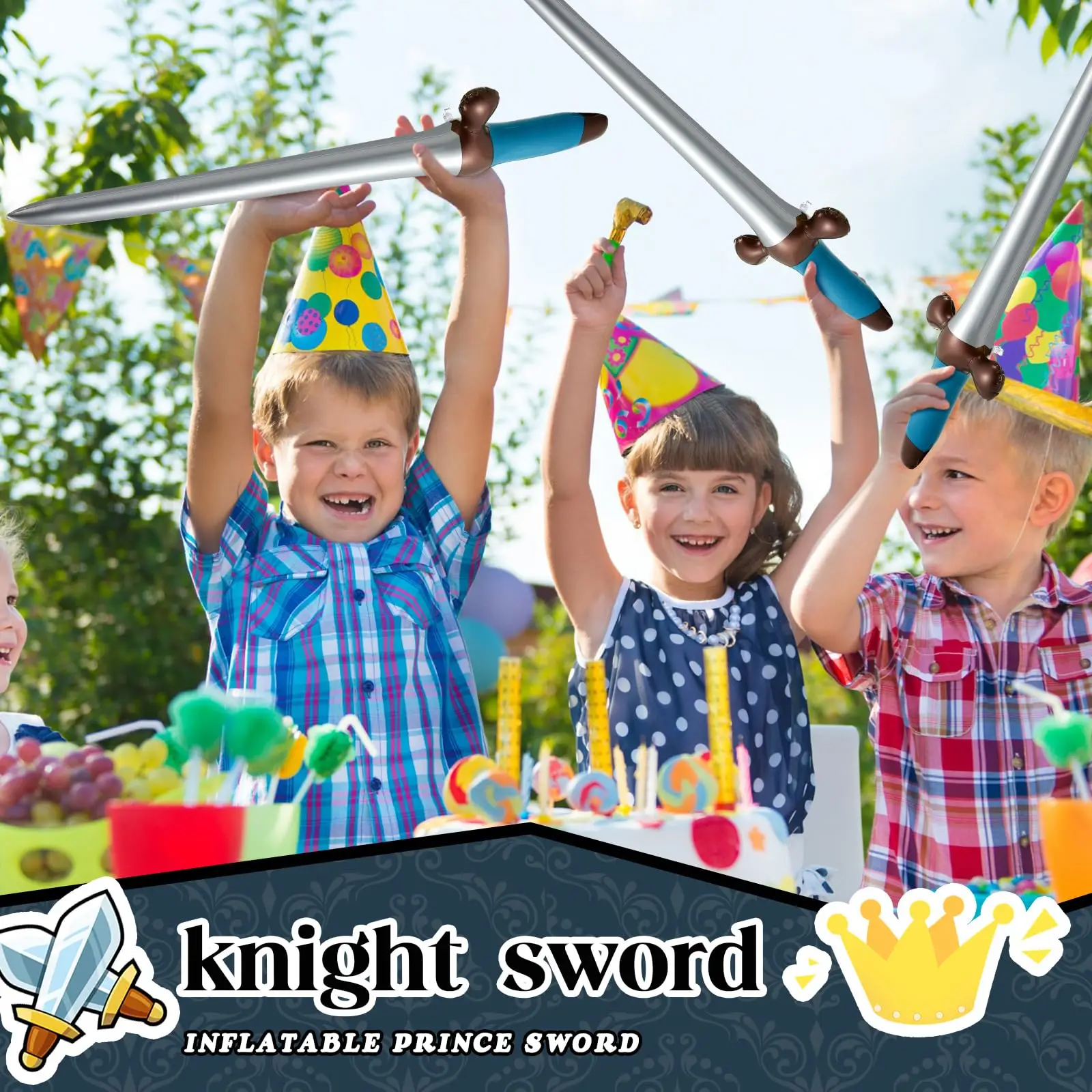 Inflatable Swords Inflatable Pirates Sword Pirate Party Favors for Theme Party Birthday Swim Pool Party Cosplay Costume Accessor