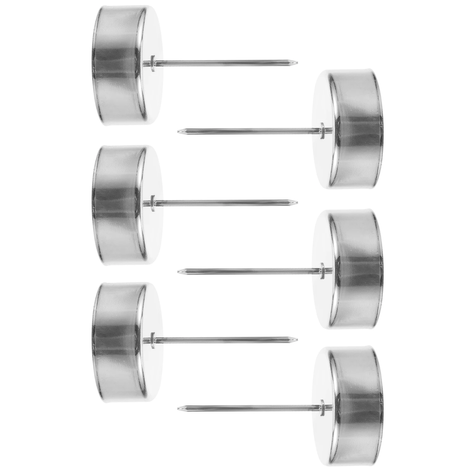 

6 Pcs Holder Golden Tea Lights Spike Metal Cup Christmas Decor Metal Cup Tree Party Favors Practical Versatile