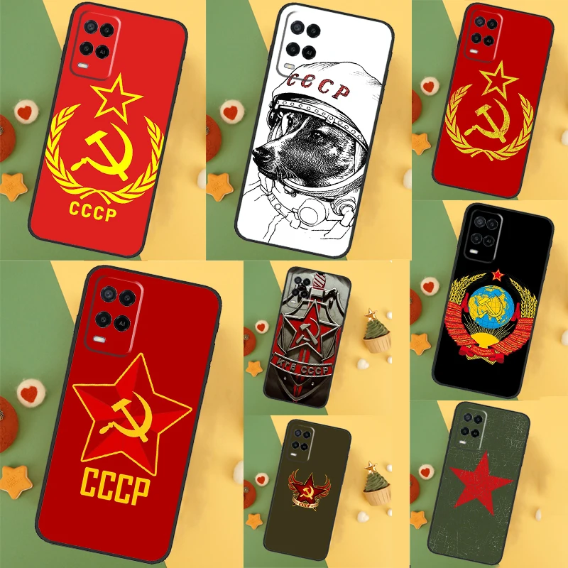 CCCP Soviet Union Russia For OPPO A79 A57 A77 A5 A9 A53S A52 A72 A96 A76 A16 A54 A74 A94 A38 A58 A78 A15 A17 Case