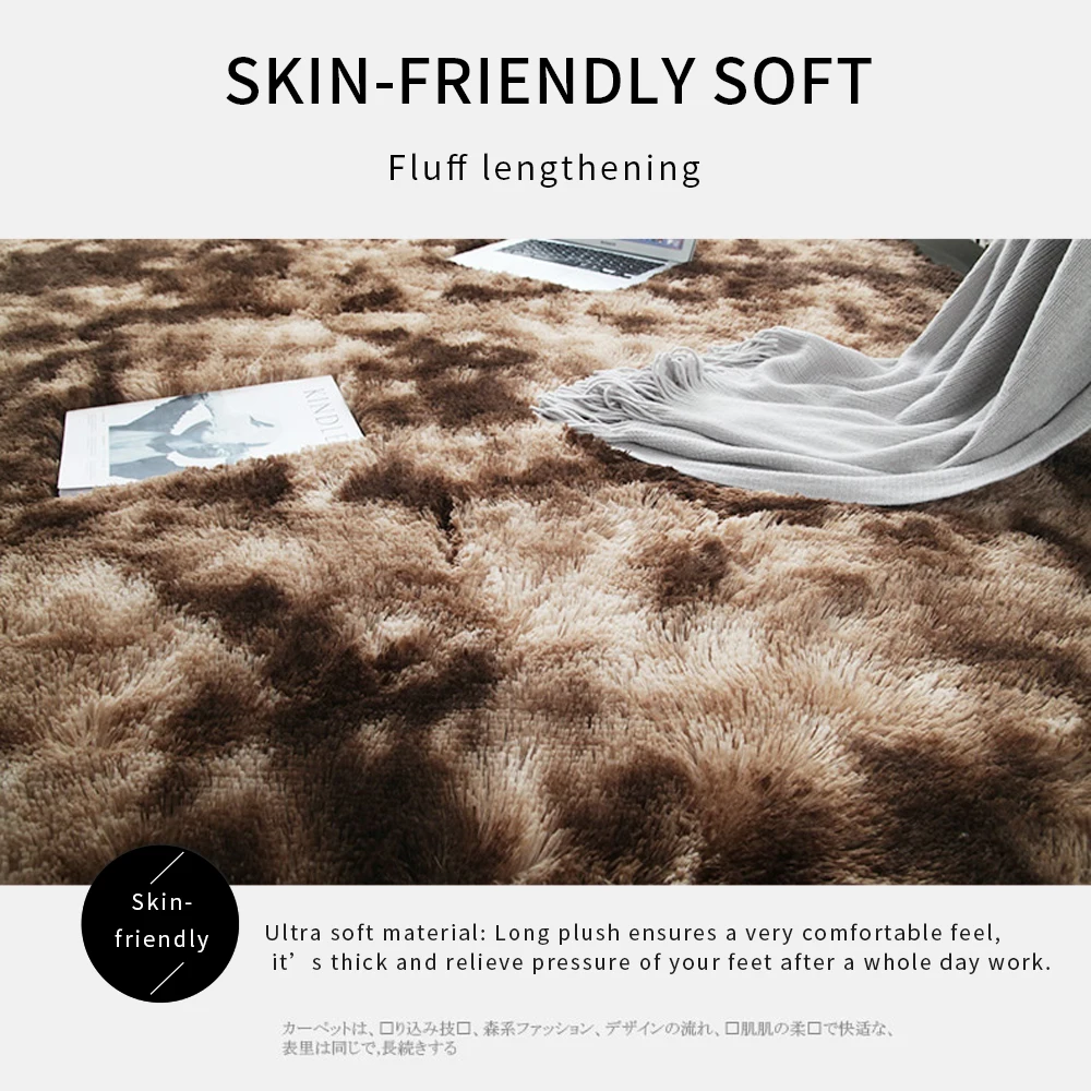 Tapete de pele redondo