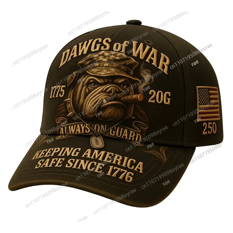 Army Air Force Patriotic Cap | Frenchie Outdoor Bulldog Eagle Star Adjustable Durable, Spandex Material, Street Style
