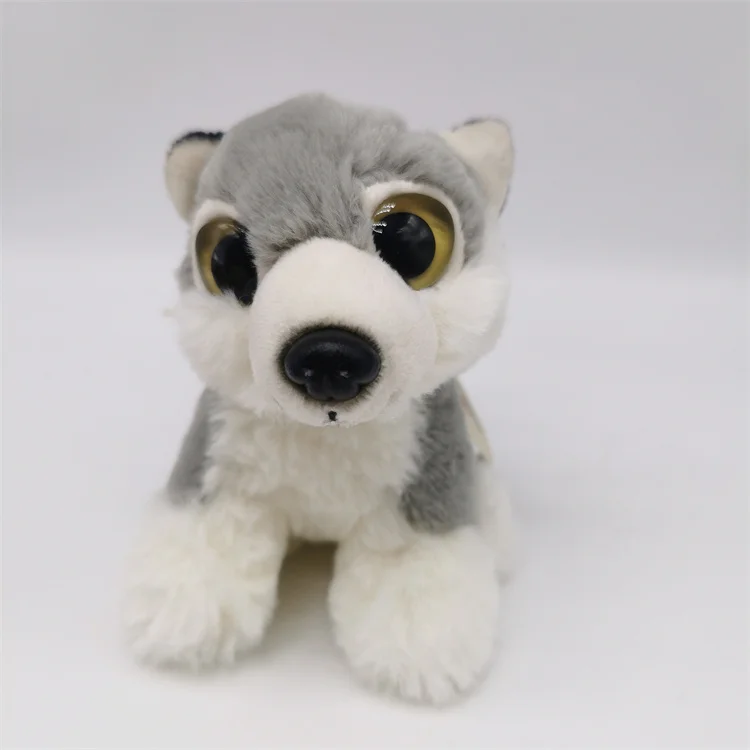 

Милая плюшевая игрушка размером с ладонь, реалистичная тканевая кукла-собака, фигурка животного, мягкая, из ПП-хлопка, коллекционная