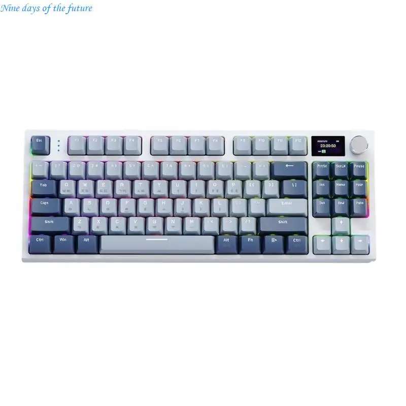 K86 3 Modes Mechanical Keyboard Gasket Strusture Hot Swappable Programmable RGB Backlit Keyboards Wireless Keypad E65A