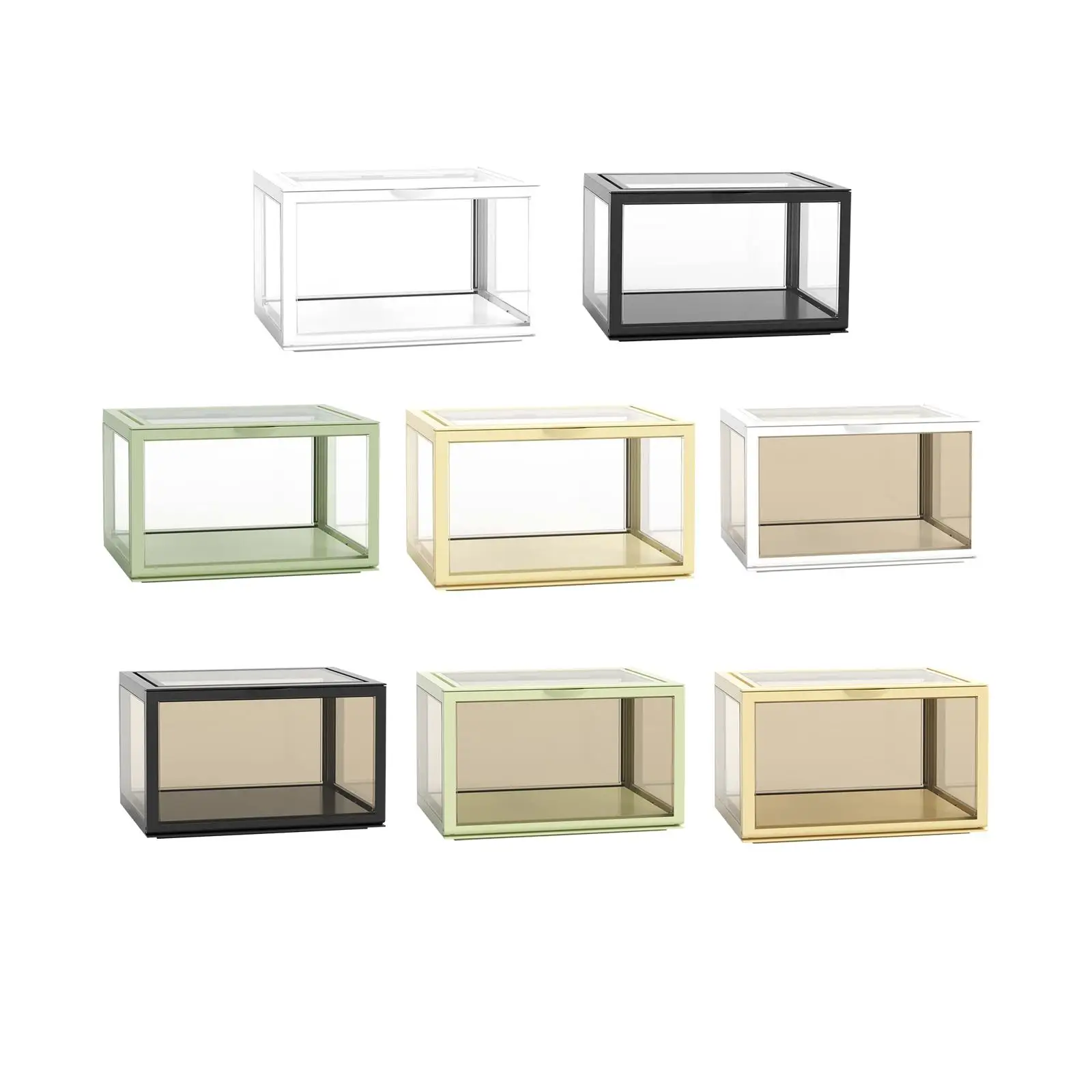 Clear Acrylic Display Case Showcase Display Box Countertop Cube for Miniature