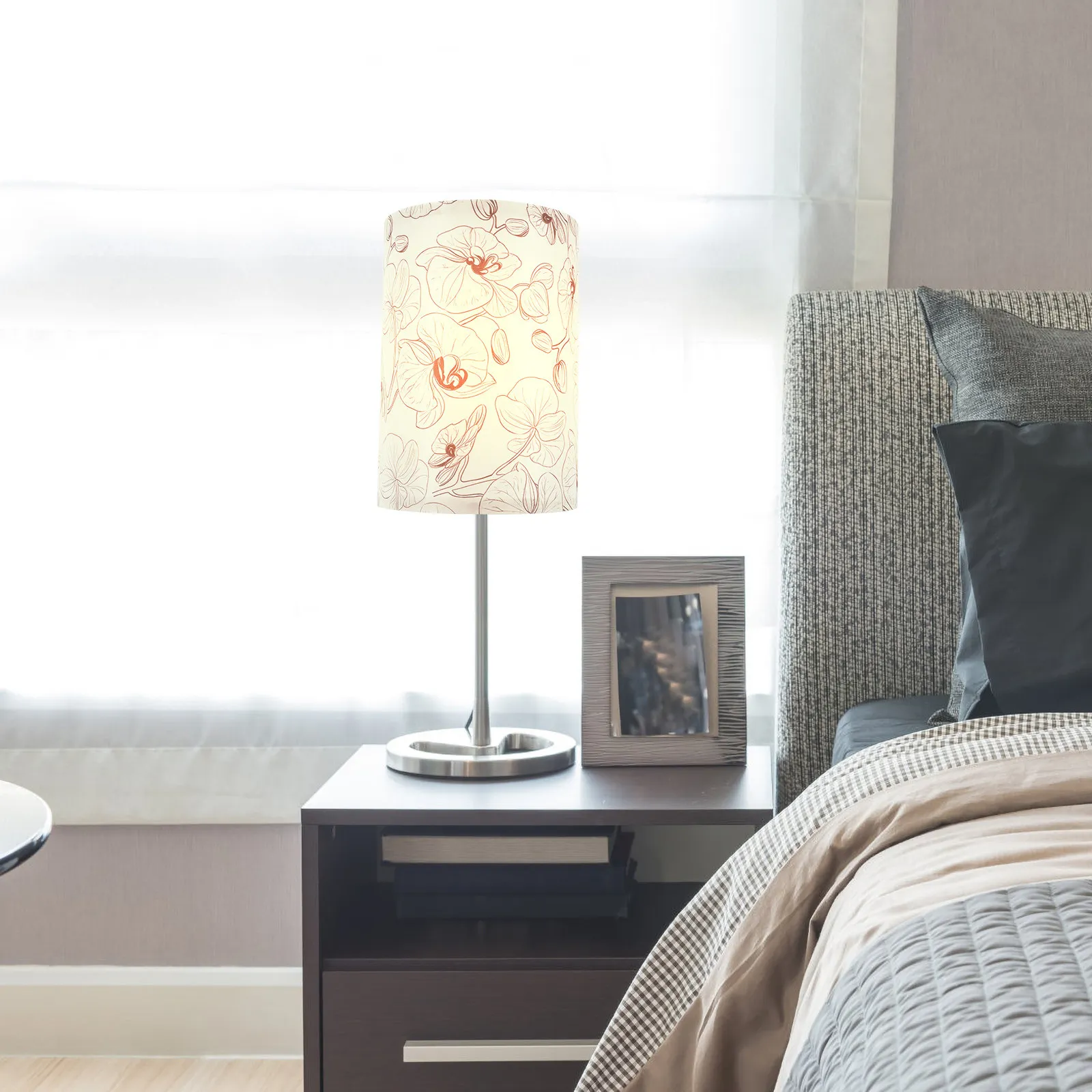 

Linen Lampshade Cross Beige Round Lightweight Universal Table Bedside Wall Pendant Light Cover Cloth Small Shade Replacement