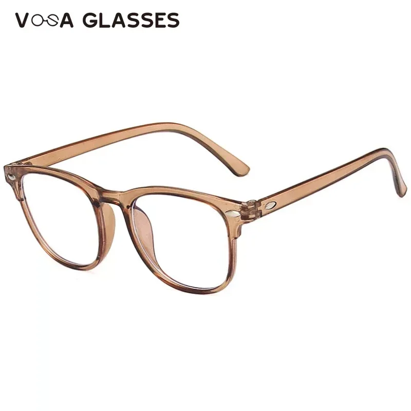 Men Women Finished Glasses Vintage Oval Frame Blue Light Blocking Eyeglasses Glasses Eye Glass Frame for Men and Women