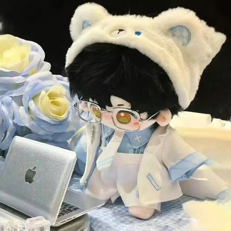 Amor e espaço profundo 20cm boneca de algodão brinquedo de pelúcia macio anime personagem presente para fãs bonito colecionável menino figura